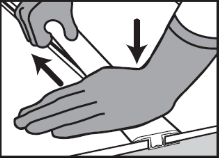 Installation profilé barre de seuil 3en1 étape 2